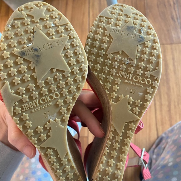 💕 jimmy choo cork wedge sandals - Picture 9 of 10